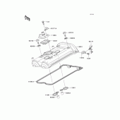 Схема узла: Клапанная крышка для Kawasaki KLE650 Versys 650