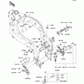 Схема узла: Frame fittings(front) для Kawasaki ZX600 Ninja ZX-6RR