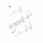 Схема узла: Переключение/вилка переключения для Kawasaki ZX600 Ninja ZX-6