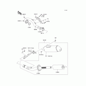 Схема узла: Выхлопная система (as) для Kawasaki KX450 KX450F