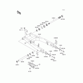 Схема узла: Задний рычаг (Маятник) для Kawasaki ZR750 Z750S