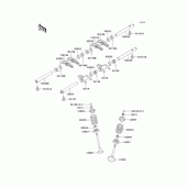 Схема вузла: Рокер & Клапан для Kawasaki EJ650 W650