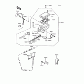 Схема вузла: Clutch master cylinder для Kawasaki ZG1200 Voyager XII