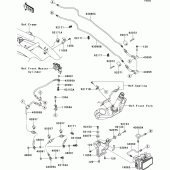 Схема узла: Brake piping для Kawasaki ZR750 Z750R ABS