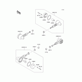 Схема узла: Поворотники для Kawasaki KL650 KLR650