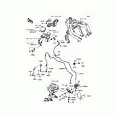 Схема вузла: Brake Piping для Kawasaki EX650 ER-6F ABS