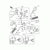 Схема вузла: Кермо для Kawasaki ZR250 Balius