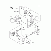 Схема вузла: Поворотники для Kawasaki BN125 Eliminator