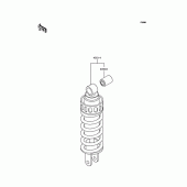 Схема узла: Амортизатор задний для Kawasaki KLE250 Anhelo