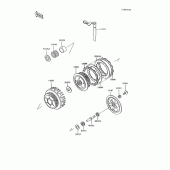 Схема узла: Сцепление для Kawasaki ZX600 GPX600R