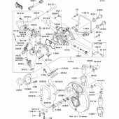 Схема вузла: Throttle(1/2) для Kawasaki VN1500 VN1500 Drifter