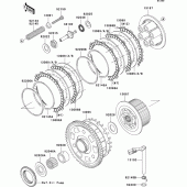 Схема вузла: Зчеплення для Kawasaki ZX1200 Ninja ZX-12R