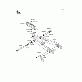Схема вузла: Задній важіль (маятник) для Kawasaki KL250 KL250 Super Sherpa