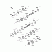 Схема вузла: Трансмісія для Kawasaki EX250 Ninja 250R