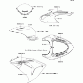 Схема вузла: Decals(green)(d7f) для Kawasaki ZX1000 Ninja ZX-10R