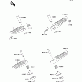 Схема вузла: Підніжки для Kawasaki ZR750 Zephyr