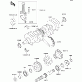 Схема вузла: Колінчастий вал для Kawasaki ZR550 Zephyr