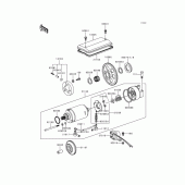 Схема вузла: Starter motor для Kawasaki KZ1000 Police