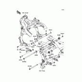 Схема вузла: Кріплення для Kawasaki KLE650 Versys 650