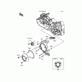 Схема вузла: Chain Cover для Kawasaki VN1700 Vulcan 1700 Voyager ABS
