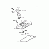 Схема вузла: Кришка ГБЦ для Kawasaki ER250 Z250 ABS