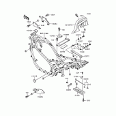 Схема вузла: Кронштейн Kawasaki EX400 EX-4