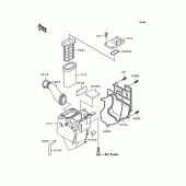 Схема вузла: Повітряний фільтр Kawasaki KMX50 KSR-I