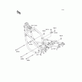 Схема вузла: Кріплення двигуна для Kawasaki ER500 ER-5