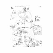 Схема узла: Топливный бак для Kawasaki EX400 Ninja 400R ABS