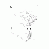 Схема узла: Топливный насос для Kawasaki ZG1400 Concours 14 ABS