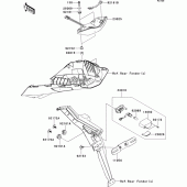 Схема узла: Taillight(s) для Kawasaki ZR1000 Z1000