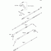 Схема вузла: Троси для Kawasaki VN800 Vulcan 800 Drifter