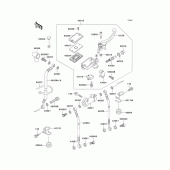 Схема узла: Передний тормозной цилиндр для Kawasaki ZG1000 1000GTR