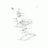 Схема вузла: Кришка ГБЦ для Kawasaki EX250 Ninja 250