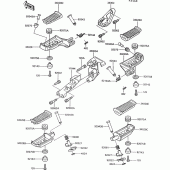 Схема вузла: Підніжки для Kawasaki ZG1000 1000GTR