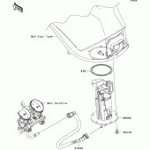 Схема узла: Топливный насос для Kawasaki ZR1000 Z1000 ABS