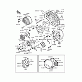 Схема вузла: Кришка двигуна для Kawasaki ZR1100 ZRX1100-II