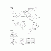 Схема вузла: Cowling lowers(1/2) для Kawasaki EX250 Ninja 250