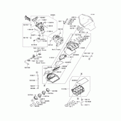 Схема вузла: Air cleaner(1/2) для Kawasaki ZX1000 Ninja ZX-10R