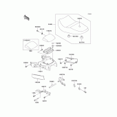 Схема узла: Сиденье для Kawasaki ZG1000 1000GTR