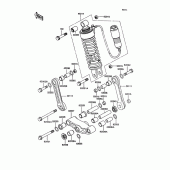 Схема вузла: Підвіска/амортизатор для Kawasaki ZX400 Z400FII