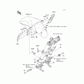 Схема узла: Переднее крыло для Kawasaki ZX1400 Ninja ZX-14