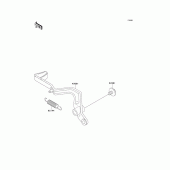 Схема вузла: Лапка гальма для Kawasaki KX100