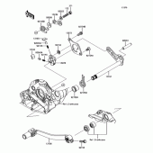Схема вузла: Лапка КПП для Kawasaki KX450 KX450F