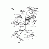 Схема вузла: Side Covers/Chain Cover для Kawasaki ZR800 Z800 ABS