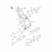 Схема вузла: Frame fitting для Kawasaki KX250/ KX252 KX250