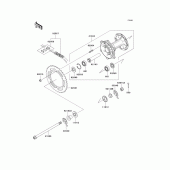 Схема вузла: Ступиця заднього колеса для Kawasaki KL250 KL250 Super Sherpa