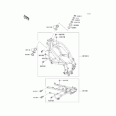 Схема узла: Рама для Kawasaki ZX600 Ninja ZX-6