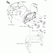 Схема узла: Headlight(s) для Kawasaki ZX1200 Ninja ZX-12R