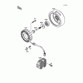 Схема вузла: Генератор для Kawasaki VN1500 VN-15